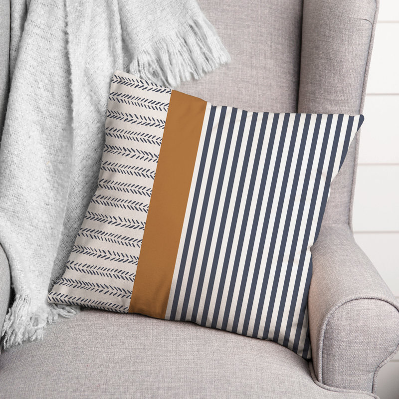 Lines Square Pillow Cover & Insert
