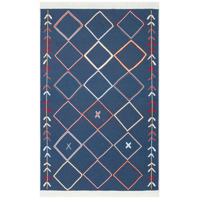 Selina Cotton Flatweave Area Rug, Rectangle 120 x 180cm