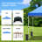 Zenova Black Polyester Weight for Canopy