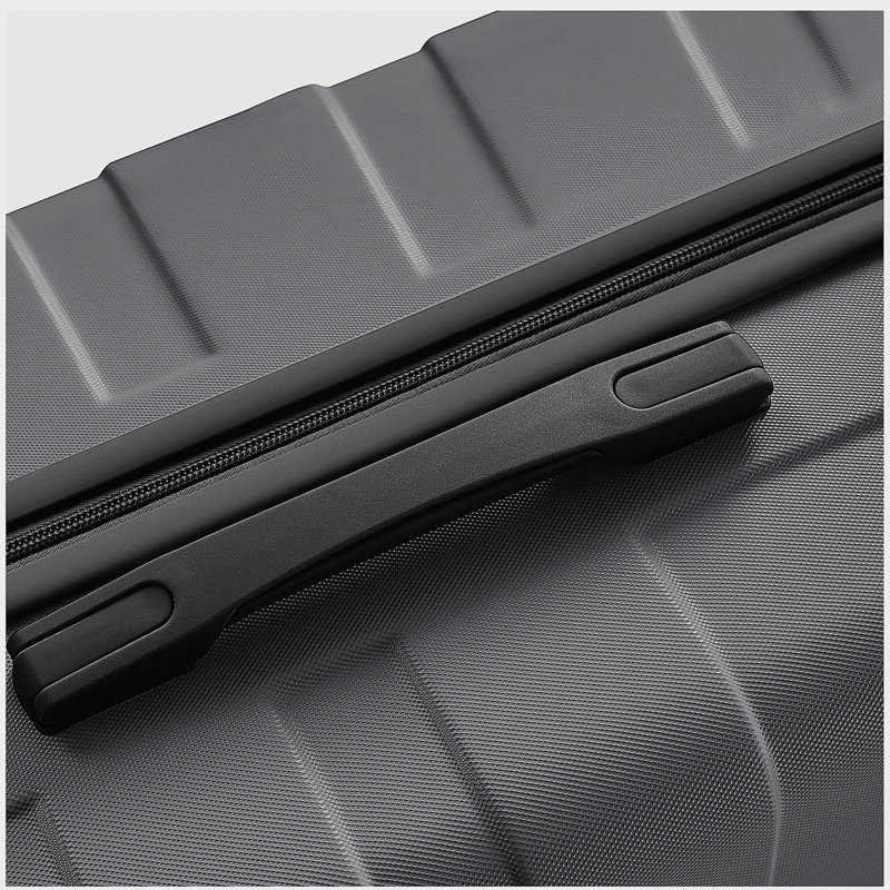 Ensembles de bagages Nouveau modèle ABS Hardshell 3 pièces Ensemble de valises rigides et durables Valise à roulettes avec serrure TSA 20 po x 24 po x 28 po (gris)