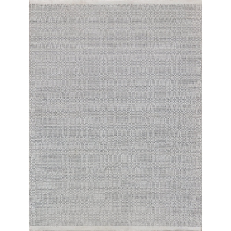 Echo Geometric Area Rug in Ivory, Rectangle 8' x 10'