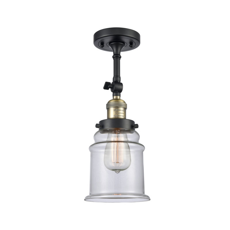 Galaviz Dimmable Bath Sconce, 60 Watt Vintage Incandescent Bulb, Clear, Black Antique Brass