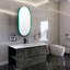 Metal Oval Wall Mirror-88626380