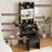Small Makeup Vanity Desk With 3 Adjustable Lighted Mirror-1276956599
