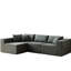 Canapé modulaire en velours côtelé Corduroy pour la maison, le salon, la chambre à coucher et les meubles modulaires de 104 pouces