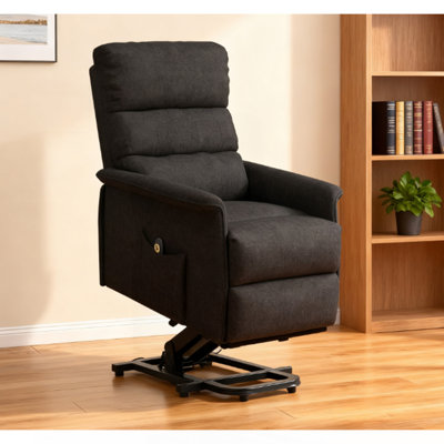 Electric Lift Recliner Chair With Remote Control,  Black