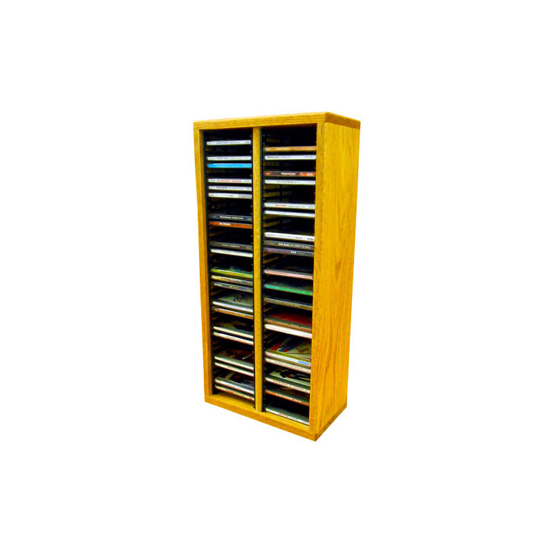 Kamui Solid Wood H Wall Mounted Media Storage, 26.88" H x 12.75" W x 6.75" D, Unfinished