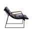 Chaise en cuir avec base traîneau - Mobilier de salon moderne