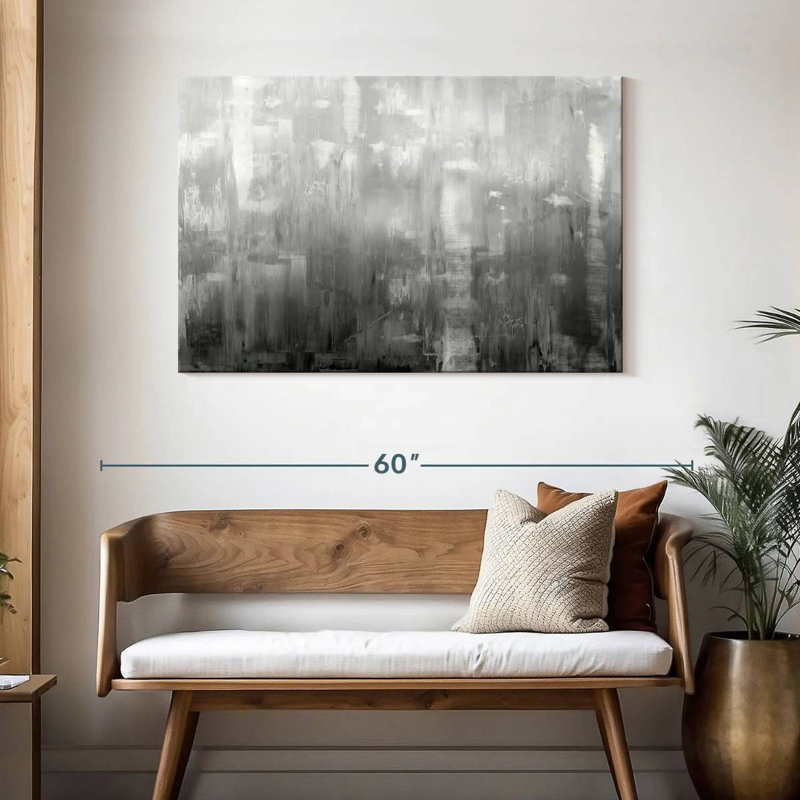 Avery Textural In Grey, 30" H x 45" W