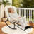 Papasan Rocking Chair with Removable Polyester Cushion and Extendable Footrest, Cozy Rattan Rocker for Porch, Lawn, Bedroom and Living Room, Beige-2147061698