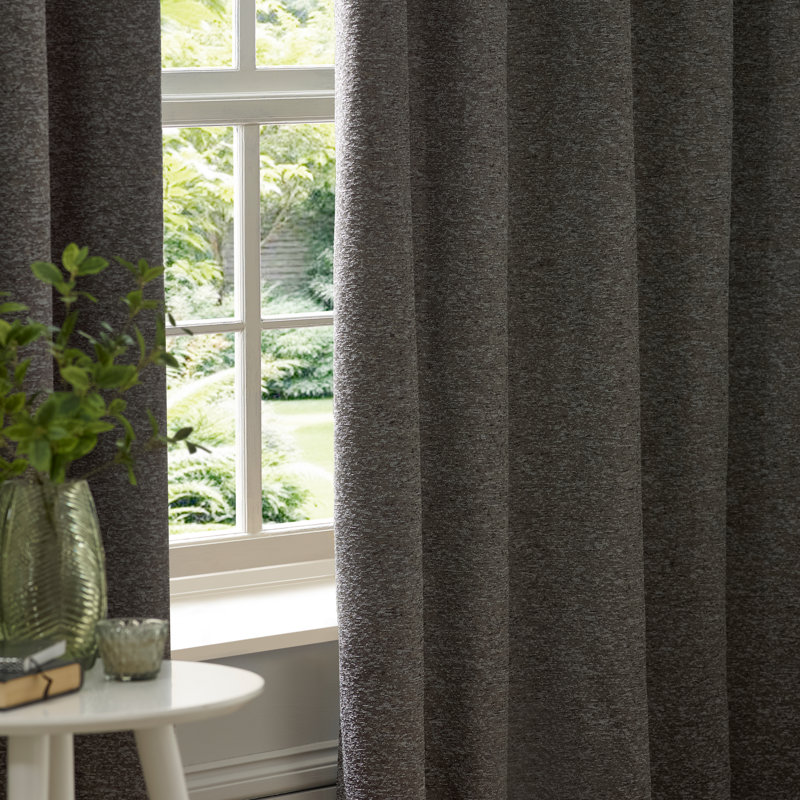 Galaxy Room Darkening Curtain Panel Pair, Grey, 229cm Width x 137cm Drop