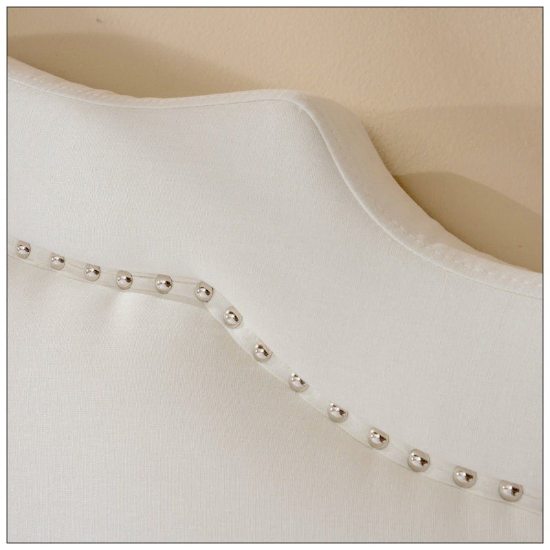 Starsha Upholstered Headboard, Ivory
