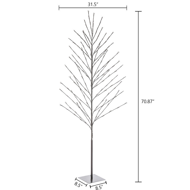 Landyn 70.87'' LED Lighted Trees & Branches