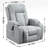 Infinite Position Single Motor Up To 350 LBS Power Lift Recliner Chair For Elderly, Heavy Duty Motion Mechanism With 8-Point Vibration Massage And Lumbar Heating, USB Charging Port, Cup Holders-2025900754