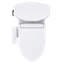 TOTO® WASHLET+®  Drake® II Two-Piece Elongated 1.28 GPF Toilet and WASHLET+® S2 Bidet Seat, Cotton White - MW4543346CEFG#01