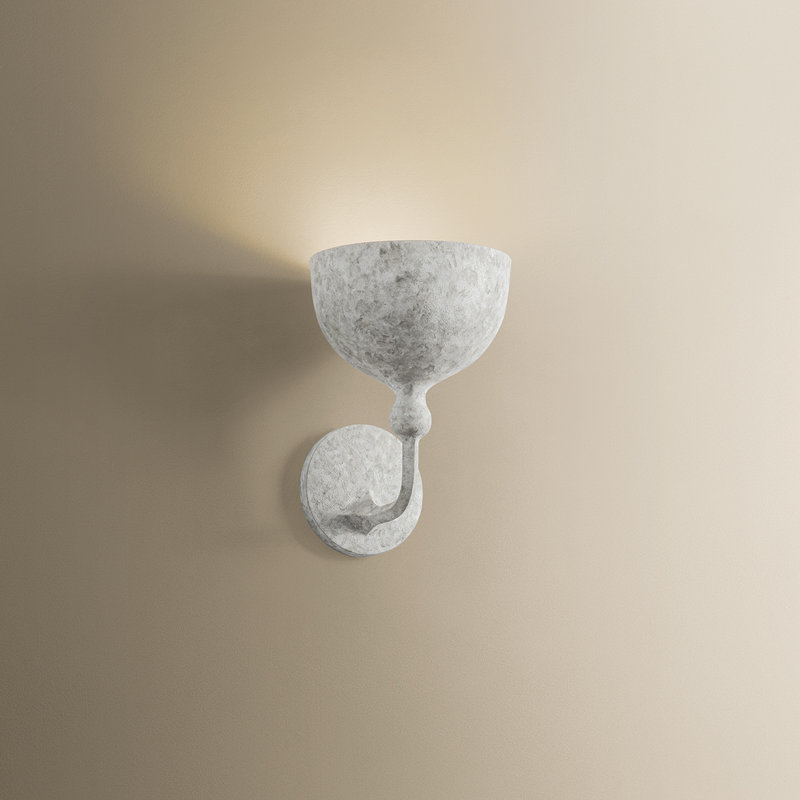 Troy Lighting Paget 7 inch wide 1 Light Wall Sconce in Weathered White