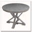 Ensemble de salle à manger extensible 5 pièces avec supports triangulaires (gris)-1895672735-1895672734-1895672737