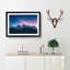Shooting Star over Moena in Italy in Abstract - Picture Frame Graphic Art Print-55764479-55764480