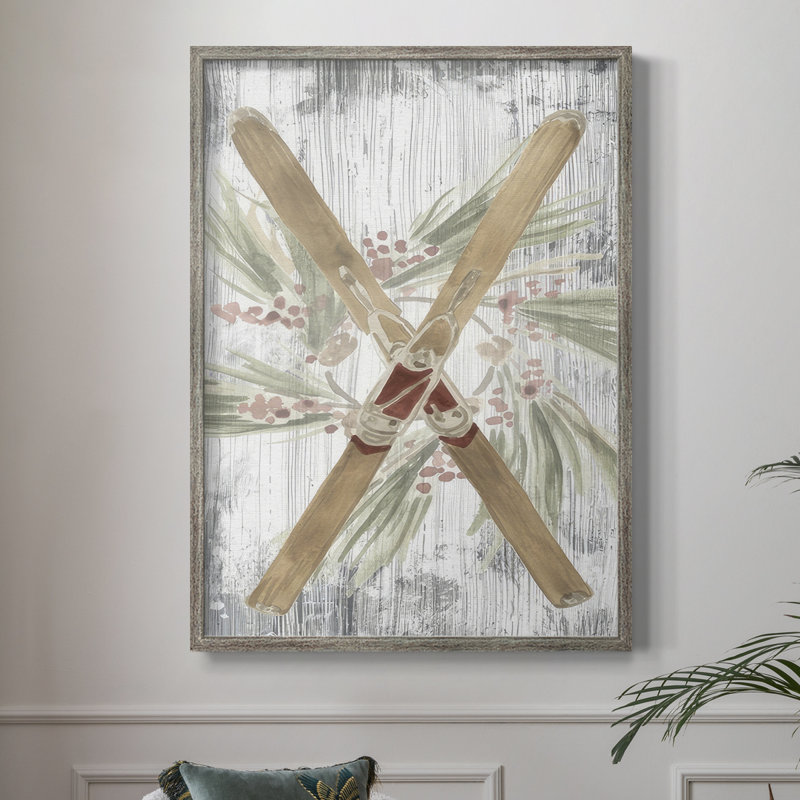 Pinecone Lodge Collection B, reproduction encadrée - bois massif, H 11 po x l 9 po
