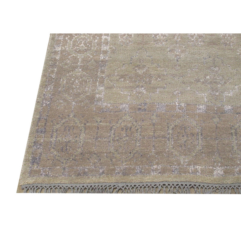 Tapis moderne en laine et soie 5X8