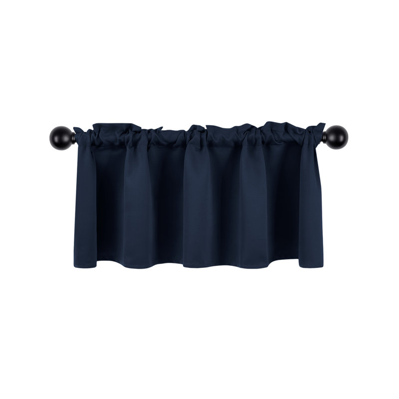 Kitchen Valances Curtains for Windows Living Room Bedroom Bathroom, 18" W x 52" L