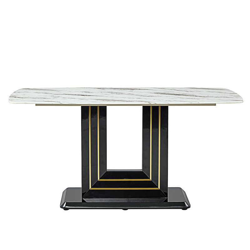 Table de salle à manger Debest, Blanc