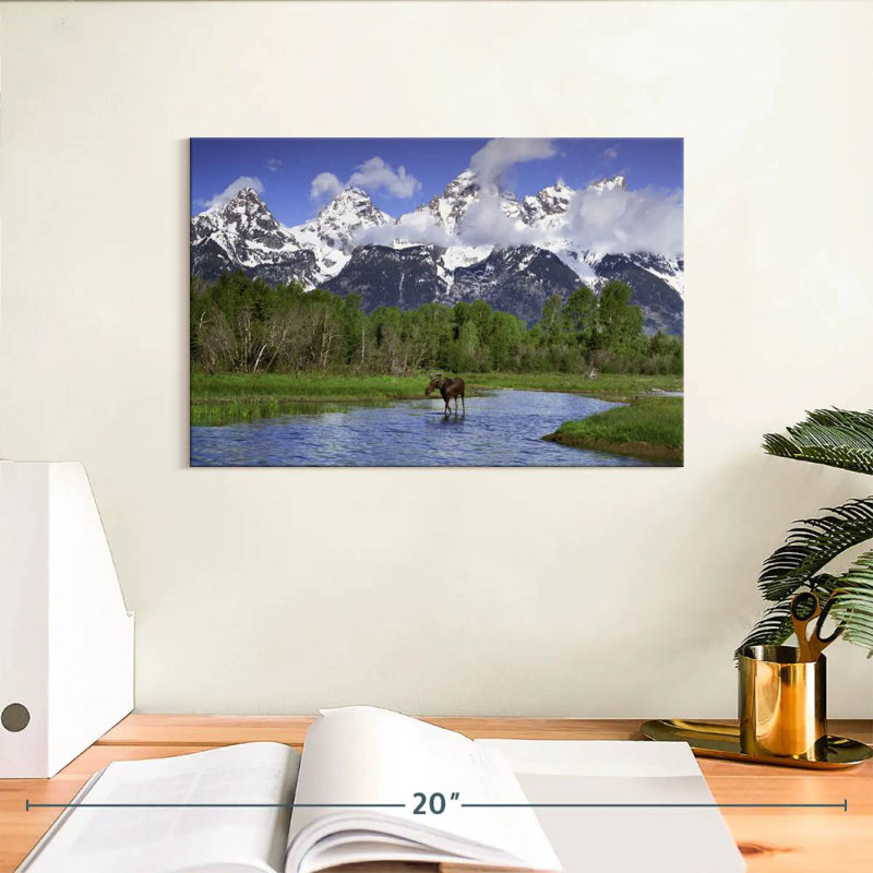 Orignal Alvord à la rivière Teton, H 8 po x l 12 po