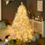 Arbre de Noël artificiel haut 6 pi avec 638 branches, 220 lumières DEL chaudes et ouverture automatique-375302767