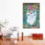 «White Kitty» par Heather Renaux - reproduction d'art-52932033-52932035-52932046