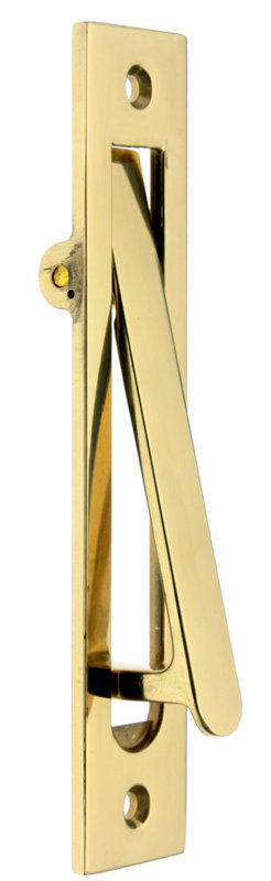 Solid Brass Edge Pull, Polished Brass