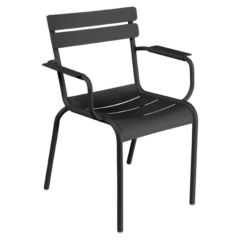 Luxembourg Outdoor Dining Armchair, Liquorice