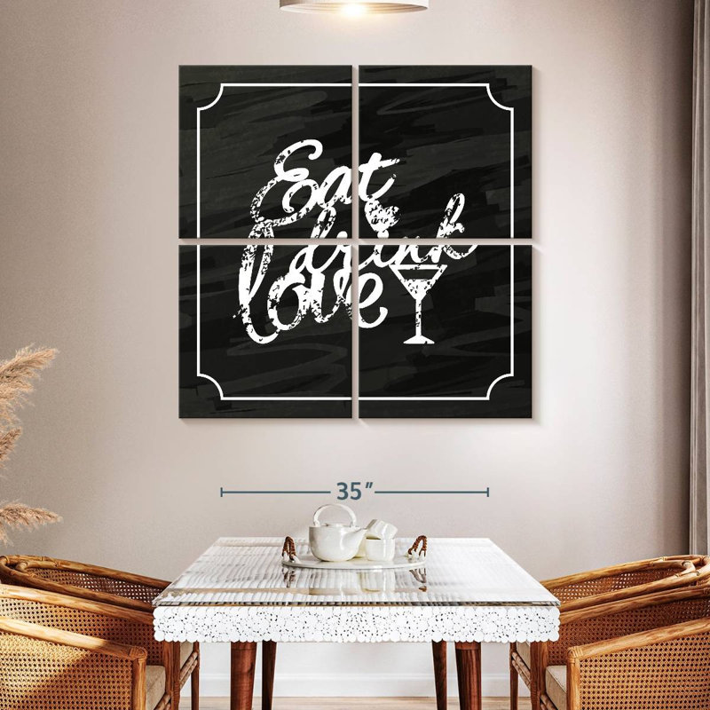 Tergel Eat Drink Love, H 45 po x l 45 po
