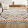 Amir Moroccan Beni Souk Ivory/Blue/Orange Rug