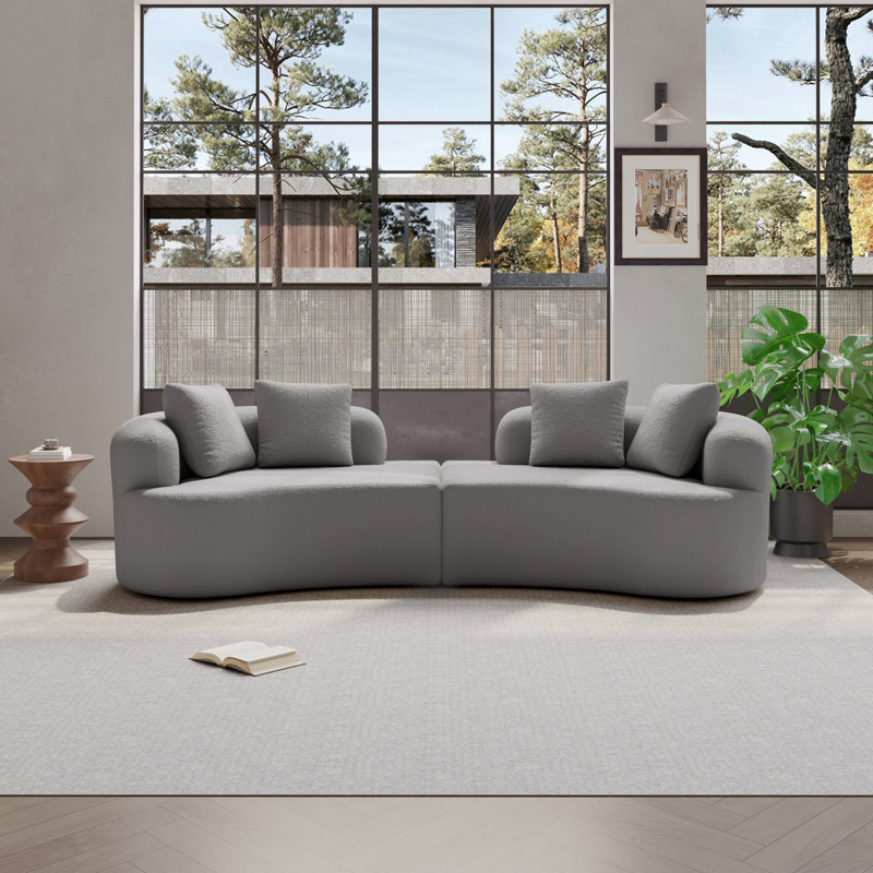Canapé modulaire Boneless, Gris