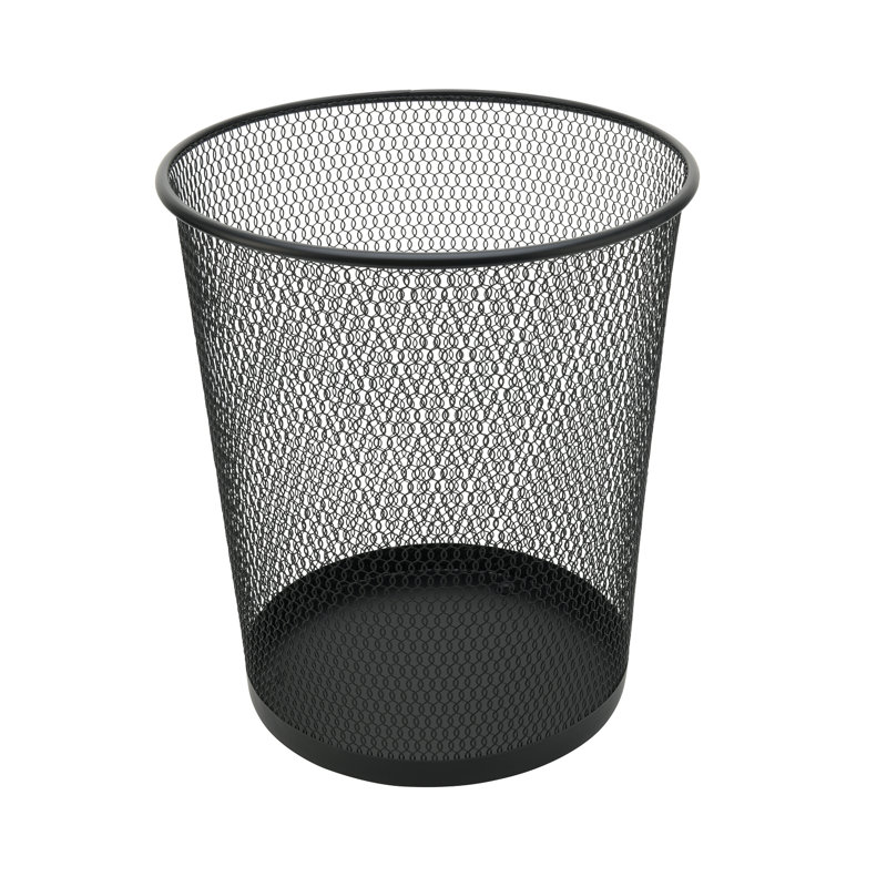 Poubelle ouverte en acier allié - 4,75 gallons, Noir, noir, noir, noir