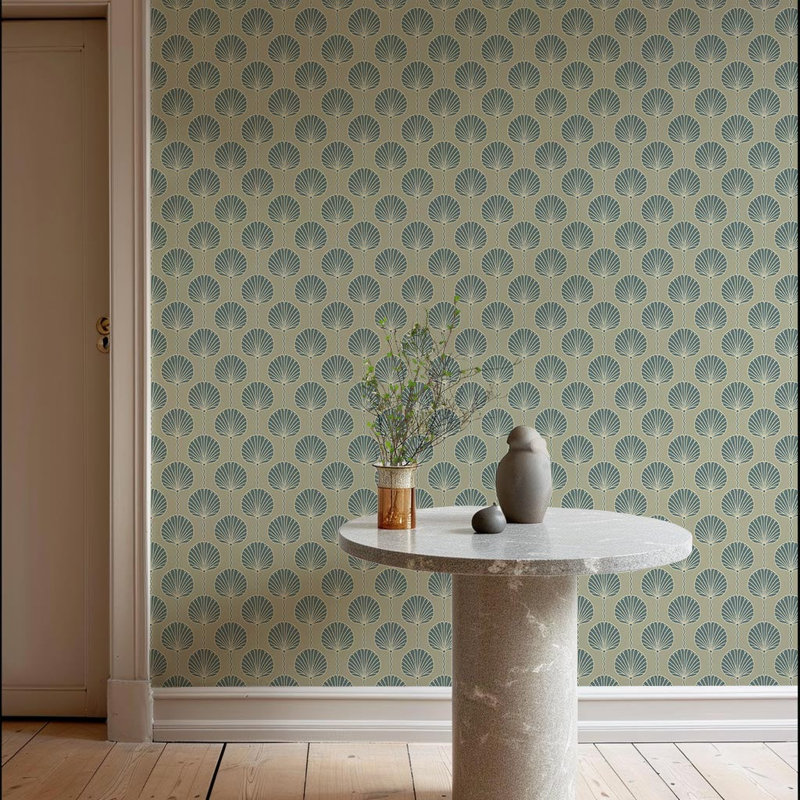 Deco Lily - Sky Blue Wallpaper, Sky, Non-pasted