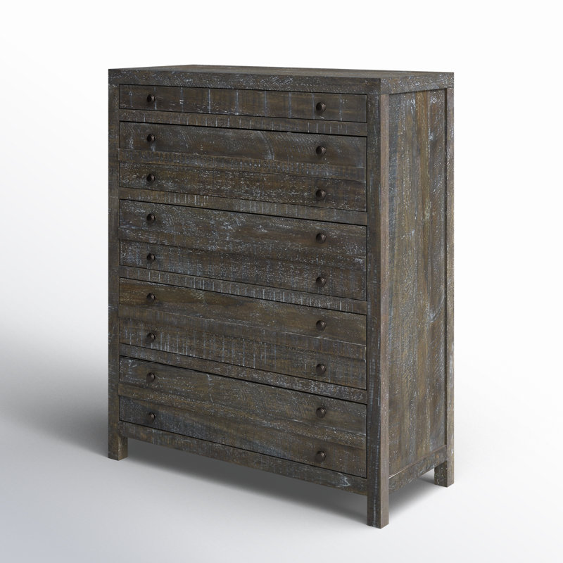 Guilbert 42'' W 5 - Drawer Dresser, Brown