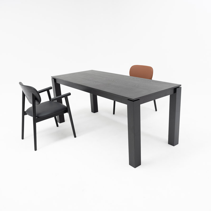 Grande table de bureau 70,87 po , Noir, noir, noir, noir