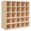Labors 25 Bottle Solid Wood Floor Wine Bottle Rack-1913463930