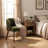 Upholstered Dining Chair with Wooden Legs-1130906504