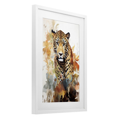 Wild Cheetah Grace, reproduction sous verre encadrée, design par Ray Powers