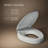 Hyten Elevated Quiet-Close Elongated Toilet Seat-114555010
