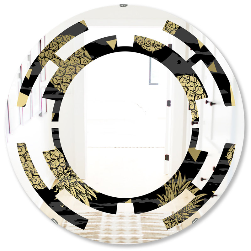 Miroir mural Agate Space Rustic, H 23,6 po x l 23,6 po