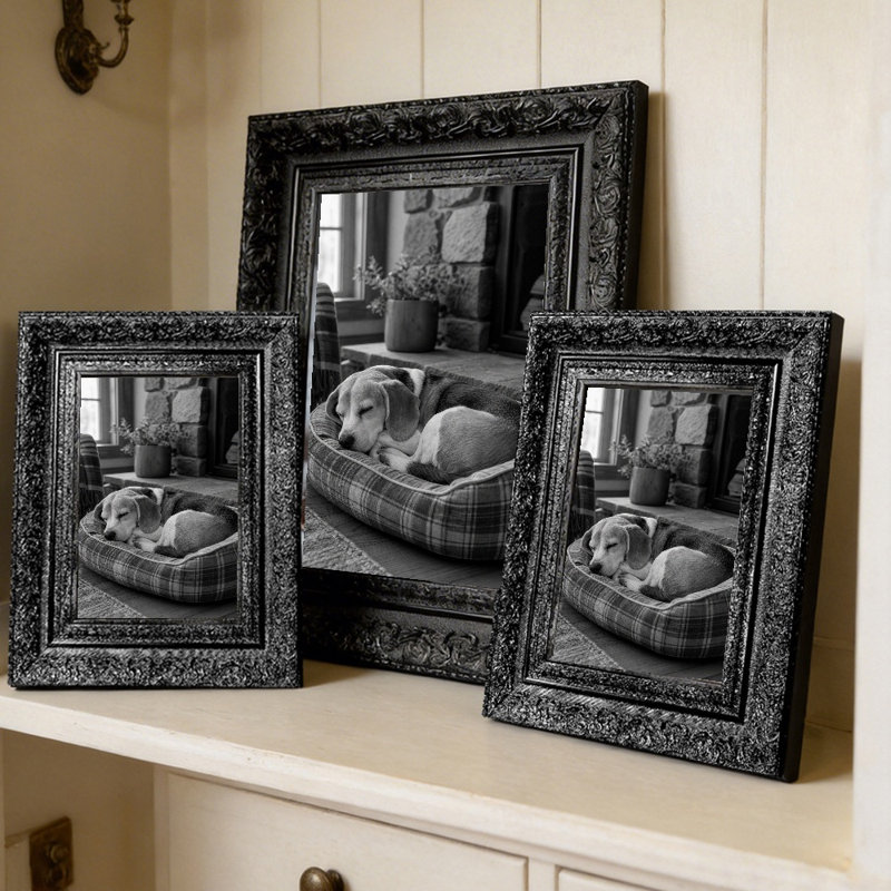 5 "x 7" Cadre photo noir 1PC pour cadeaux d'anniversaire, Black, 1, 5" W x 7" H