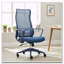 Chaise de bureau ergonomique en maille à haut dossier avec support lombaire réglable-1705407959