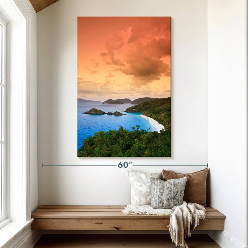 Gillard Trunk Bay Sunset, 51" H x 34" W