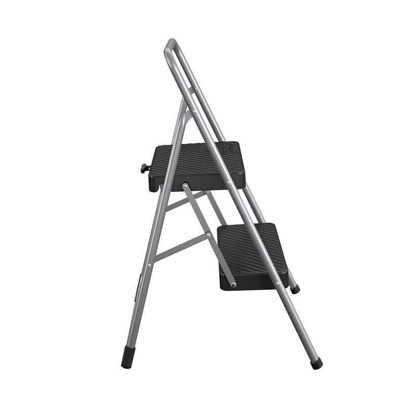 COSCO 2-Step Foldable Steel Step Stool with Slip Resistant Feet