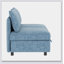 Armless Seat for Modular Sectional Sofa with Spacious Storage, Perfect for Modern and Functional Living Spaces.