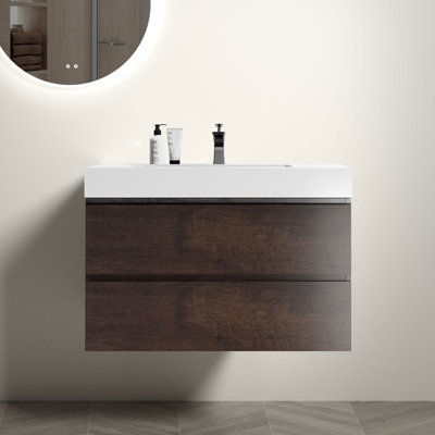 Meuble-lavabo mural avec lavabo Ulrich
