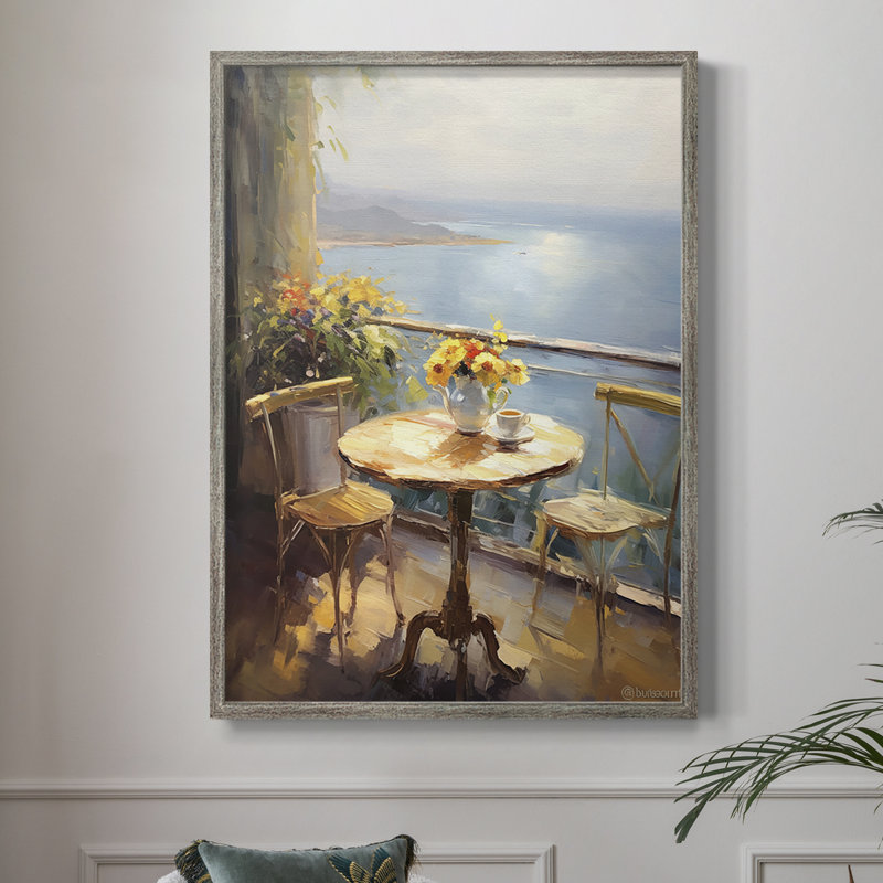 Reproduction encadrée FLORAL Series DCCXLIX - bois massif, H 11 po x l 9 po